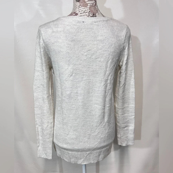 OLIVIA SKY Cream sweater with braid detail size S. - Picture 6 of 13